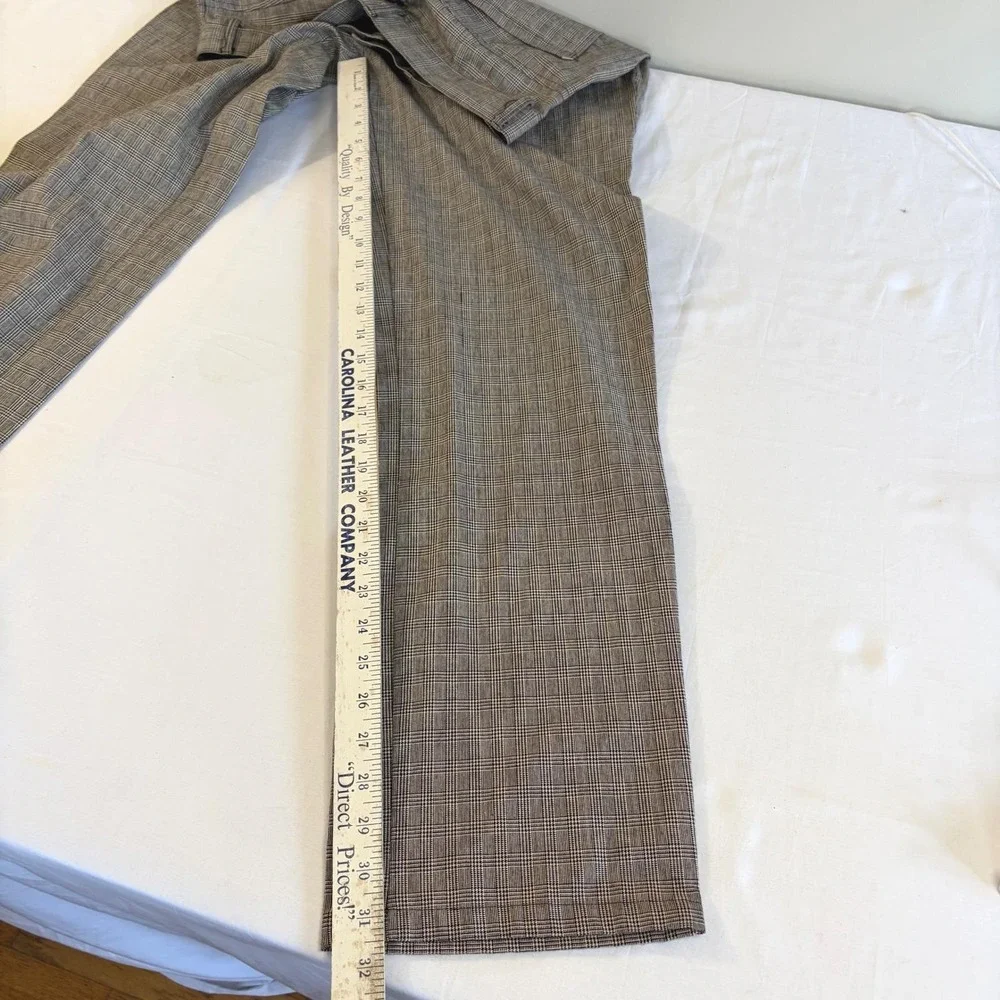 IQ Wear USA Mens‎ Glen Plaid Trousers Grey Black V2K Compatible Size 30